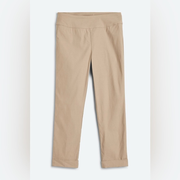 TRIBAL Fia Cuffed Cropped Trouser 12P | Beige - Picture 1 of 8
